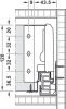 Matrix Box S, комплект ящика, 35 кг, серый, 120x450 мм, soft-close